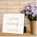 Search for in loving memory signs Script