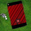 Search for red and black golf towels Monogrammed