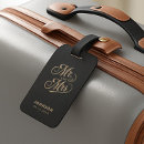 Search for mr and mrs luggage tags Gold