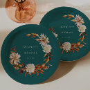 Search for teal paper plates Watercolor floral