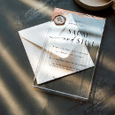 Search for metallic wedding invitations Brushed metal