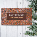 Search for leather texture business cards Cowboy