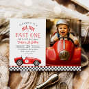 Search for fast one birthday invitations Racing birthday party