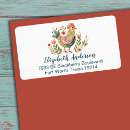 Search for farmhouse return address labels Watercolor