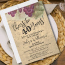 Search for vintage 40th birthday invitations 40 and fabulous