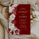 Search for red and white wedding invitations Floral