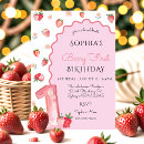 Search for berry 1st birthday invitations Sweet one birthday