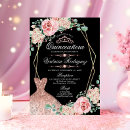 Search for pink black quinceanera invitations Floral