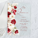 Search for red quinceanera invitations Elegant