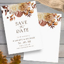 Search for burnt orange save the dates Simple minimalist