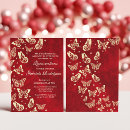 Search for red butterfly invitations Mis quince anos