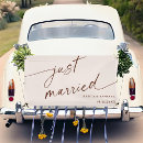 Search for just married car decor Newly weds