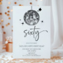Search for disco 60th birthday invitations For her