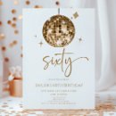 Search for disco 60th birthday invitations For her