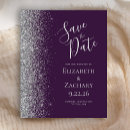 Search for purple silver save the dates Elegant