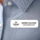 Search for employee name tags Black and white