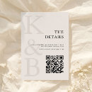 Search for minimalist wedding enclosure cards Chic