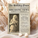 Search for vintage newspaper invitations Front page news