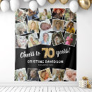 Search for 70th birthday backdrops Black and gold