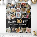 Search for 90th birthday backdrops Black and gold