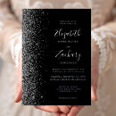 Search for silver and black wedding invitations Modern
