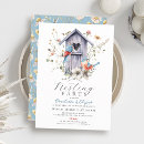 Search for bluebird baby shower invitations Rustic