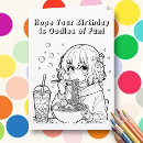 Search for ice cream birthday cards Coloring page