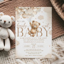 Search for bear balloon invitations Gender neutral