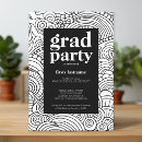 Search for virtual graduation invitations Black and white