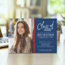 Search for red and blue graduation invitations College