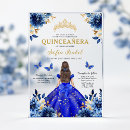 Search for blue butterfly quinceanera invitations Quinceañera