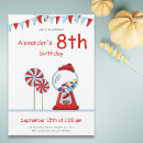 Search for bubble gum birthday invitations Sweet