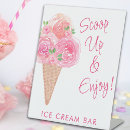 Search for ice cream bar signs Bridal shower