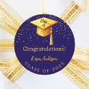 Search for graduation cap stickers Blue