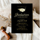 Search for gold foil graduation invitations High school graduation