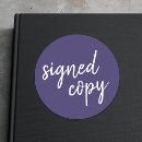 Search for signed copy stickers Signed by the author