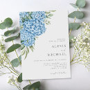 Search for blue hydrangea invitations Floral