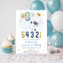 Search for countdown invitations Blue gold galaxy