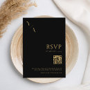 Search for black and gold rsvp cards Minimal
