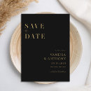 Search for black gold save the dates Simple