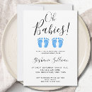 Search for twin baby boy shower invitations Watercolor