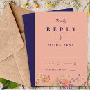 Search for terracotta and navy wedding rsvp cards Boho