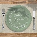 Search for sage wedding plates Elegant