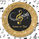 Search for music notes paper plates Black