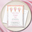 Search for ice cream bridal shower invitations Summer