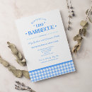 Search for backyard engagement party invitations Gingham