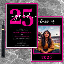 Search for hot pink black white invitations Simple