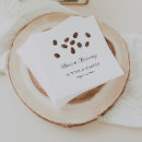 Search for coffee napkins Bridal shower