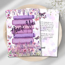 Search for purple thank you cards Whimsical