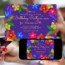Search for hibiscus birthday invitations Tropical flowers